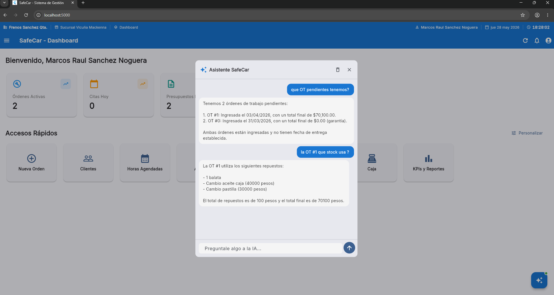 SafeCar Ollama AI assistant