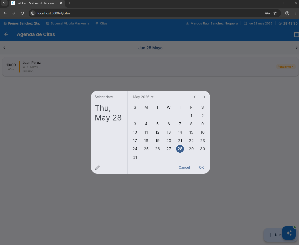 SafeCar appointments